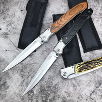 Couteau de poche multifonctionnel EDC, outil de survie pour la chasse, le camping et les activités de plein air, portable, multi-usages, pliable, acier inoxydable 420, OEM