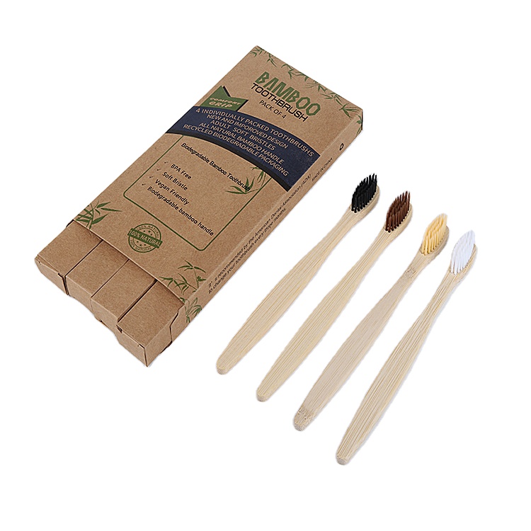 2021 одобренная ce мягкая бамбуковая зубная щетка rainow для маленьких детей с чехлом