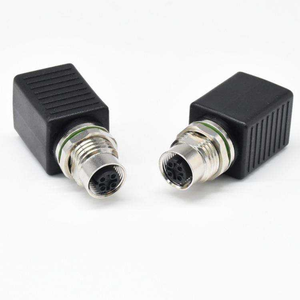 Profinet 이더넷 M12 4pin A 코드 암 RJ45 어댑터 커넥터 소켓 방수 IP67 원형 커넥터 - Product Image 4