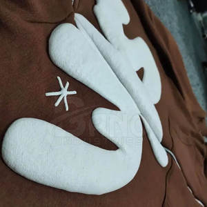 Sudaderas con capucha estampadas de lana de otoño para hombre con logotipo personalizable Diseño de cremallera Tela transpirable MOQ bajo al por mayor - Product Image 4