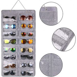 Wall Mounted Hanging Glasses Storage Organizer Holder With Metal <b>Hook</b> Eyewear Hanging Storage - Product Image 2