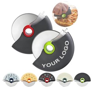 Vente en gros usine : Mini roulette à pizza personnalisable avec logo, lame de sécurité 304 et protège-lame, pour cadeaux d'entreprise - Product Image 1