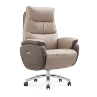 Best-seller Chaise de bureau de direction de haute qualité au design moderne Chaise élévatrice ergonomique en cuir marron pour la maison Hôtel Certifié CE