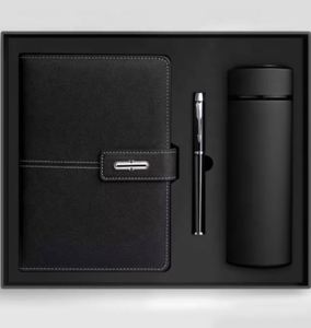 New Business Luxury Diary Bottle Customizable Pu Leather <b>A5</b> <b>Notebook</b> Gift Set With Pen and Thermal Mug - Product Image 5