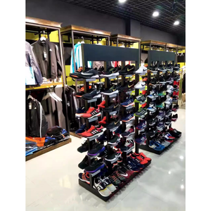 Trung tâm mua sắm siêu thị bền sắt đen đứng duy nhất người đàn ông Giày <span class=keywords><strong>Rack</strong></span> hiển thị cho các cửa hàng - Product Image 2