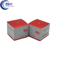 Caja de Embalaje Cosmético Plegable de Papel Plateado Ecológico de Primera Calidad para Frascos de Aceite Esencial, Perfume, Productos para el Cuidado de la Piel y Cosméticos