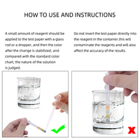 50 bandelettes de papier pH universelles pour tester le niveau d'acidité et d'alcalinité du corps, de l'eau potable, mesure de la gamme complète 0-14