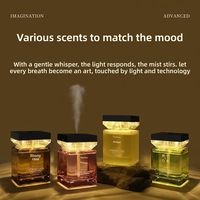 Diffuseur d'arômes intelligent en verre grande capacité avec éclairage d'ambiance, sans flamme, pour huiles essentielles, décoration de chambre