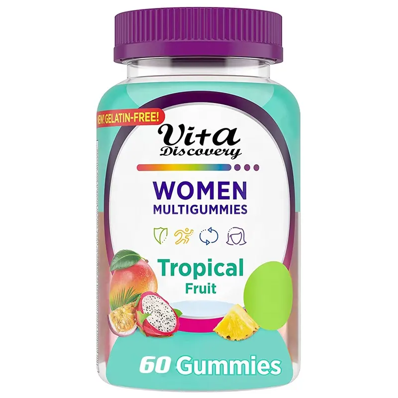 Vegan Non-GMO Multivitamin Gummies for Women Vitamins Heart Health Multivitamin Supplement