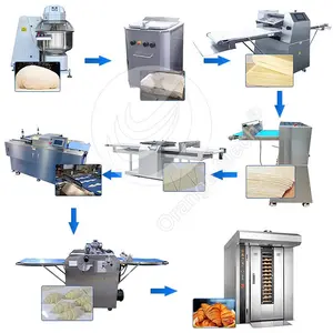 ORME Machine De Croissant Electric Butter Cheese Croissant Bread Make Production Line Price For Dough