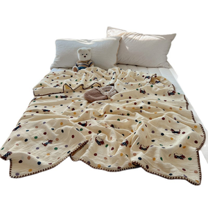Edredón <span class=keywords><strong>de</strong></span> Verano para Niños <span class=keywords><strong>de</strong></span> Tela <span class=keywords><strong>de</strong></span> Algodón Puro, Clase A, Lavable a Máquina, Manta para Bebé, Doble Capa - Product Image 1