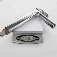 Robinet de lavabo thermostatique à poignée unique, mitigeur de douche monotrou moderne pour salle de bain