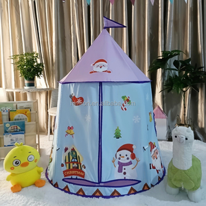 Tente de jeu pliable pour enfants, maison de jeu intérieure et extérieure pour garçons, filles, bébés, tout-petits, design de Noël - Product Image 2