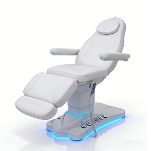 Table de massage à commande au pied, <span class=keywords><strong>prix</strong></span> d'usine, <span class=keywords><strong>lit</strong></span> moderne de luxe, 3 moteurs <span class=keywords><strong>électrique</strong></span>s, <span class=keywords><strong>lit</strong></span> de thérapie, <span class=keywords><strong>lit</strong></span> de beauté pour salon, avec lumières - Product Image 1