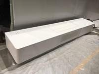 Téléviseur laser intelligent 2026 avec armoire télescopique électrique, projecteur à focale ultra courte, écran anti-lumière blanc relevable au sol