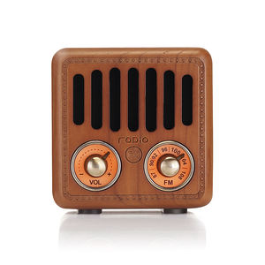 Radio <span class=keywords><strong>FM</strong></span> Portátil Retro Clásica con Altavoz, Compatible con Reproductor de Tarjeta TF - Product Image 1