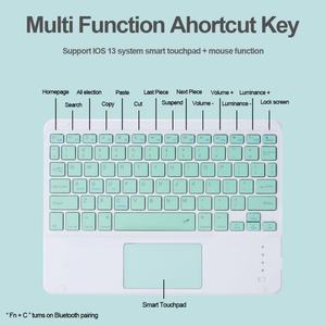 จัดส่งรวดเร็วสำหรับคีย์บอร์ดบลูทูธไร้สายอัจฉริยะพร้อมทัชแพดสำหรับ iPad - Product Image 3