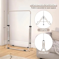Barres de gymnastique pliables et réglables pour enfants, robustes et stables, utilisables à l'intérieur et à l'extérieur, avec limite de poids
