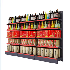 Vente en gros de présentoir en bois et métal robuste Étagères en acier simple face pour supermarché dépanneur et snack - Product Image 2