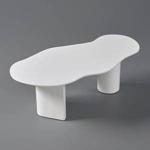 2025 nouveautés abstrait <span class=keywords><strong>Funky</strong></span> Japandi bois nouveauté en forme de nuage robuste bord lisse Table basse pour salon - Product Image 4
