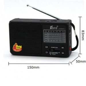 EPE Fp-9007Bt-S Di Động Không Dây Bảng Điều Khiển Năng Lượng Mặt Trời 18650 Pin Led Đèn Pin Có Thể Sạc Lại Fm Am Sw1-4 6 Băng Tần Radio - Product Image 3