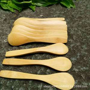 Cucharas de bambú al por mayor, cucharas naturales, cucharas de madera, cucharas de té, cucharas de miel de bambú, cucharas para mermelada, cucharas para bebés, de bambú y - Product Image 1