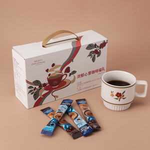 Vente chaude Emballage en papier à <span class=keywords><strong>d</strong></span>échirer personnalisé avec logo imprimé pour capsules de café Boîte à bande <span class=keywords><strong>d</strong></span>étachable pour café - Product Image 2