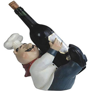 도매 주방 장식 수지 프랑스어 지방 요리사 입상 분필 보드 동상 - Product Image 5