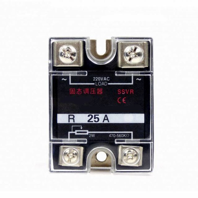 SSVR 25A SSR-25VA  Solid State Voltage Regulator Relay Resistance Regulating Module 220V AC Single Phase