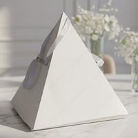 Boîte à gâteau personnalisée en forme de pyramide à plusieurs niveaux, boîte à dessert pour restaurants à emporter, emballage alimentaire en forme de pyramide, boîte à pâtisserie, boîte à pyramide pour la restauration