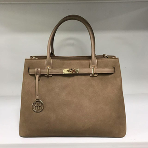 Women's Suede Tote <b>Bag</b> with Zipper Closure Classic Style Single Handle Daily Use Bucket Shape Durable Waterproof <b>Large</b> Capacity - Product Image 1