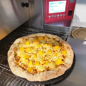 16 inch tự động saudi arabia impingement băng tải Lò nướng bánh pizza