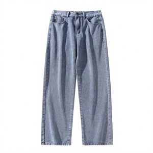 Jeans Baggy para Hombre, Estilo Hip-Hop, con Parches, 100% Algodón, Lavado Ácido, Doble Rodilla, Personalizables con Logotipo OEM - Product Image 4