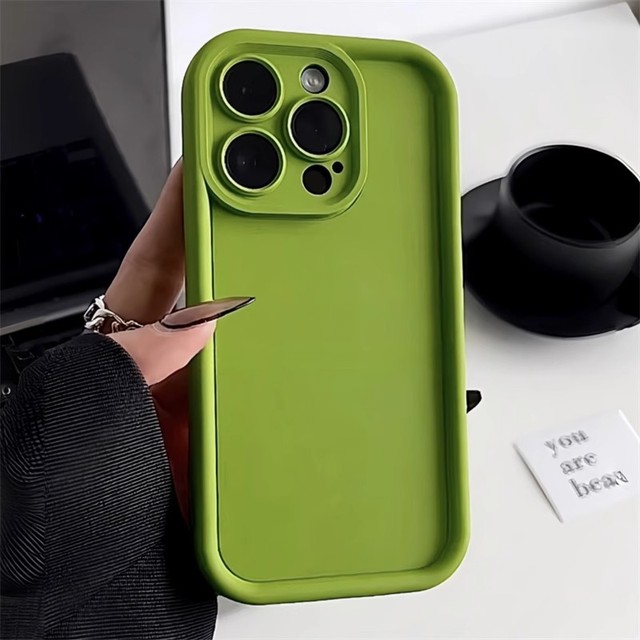 Full Camera Protection Plain Design Spray Craft Liquid Silicone Phone Case OEM ODM Shockproof for for Series