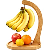 Bamboe bananenhouder met fruitplateau