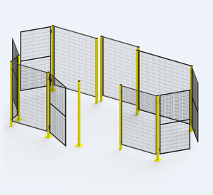 Vallas de Seguridad para Máquinas <span class=keywords><strong>METALTEC</strong></span>, Básicas y Resistentes, de 6 Pies de Altura, Montaje Rápido, de Acero Ecológico - Product Image 1