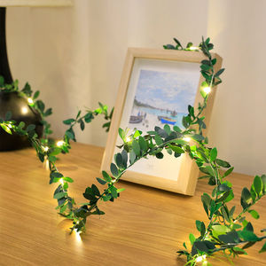 <b>Solar</b> Power LED <b>String</b> <b>Lights</b> with Simulated Ivy <b>String</b> Copper Wire <b>Lights</b> Courtyard Decorations Camping Atmosphere <b>Lights</b> - Product Image 3