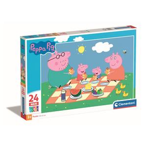 CLEMENTONI MAXI SUPERCOLOR - Puzzle MAXI PEPPA PIG da 24 Pezzi - Product Image 1