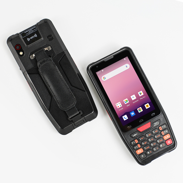 4 Inch Android 12 Industrial Rugged PDA with IP67 Handheld Industrial Terminal 1D 2D Barcode Scanner PDA with Keyboard in Stock