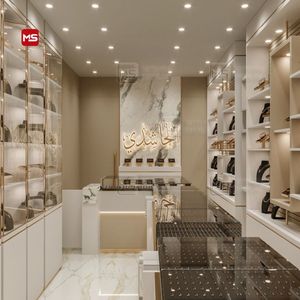 Tủ Trưng Bày Kính Xoay Cao Cấp Với Tủ Kính Kích Thước Tùy Chỉnh Với Trang Sức Chiếu Sáng - Product Image 1