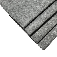Rouleau de feutre polyester respirant et écologique de haute qualité, gris, 1mm, 2mm, 3mm, 300G, 350G, 360G, 380G, 2mm d'épaisseur, pour coussin
