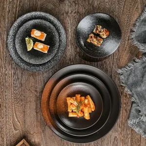 Assiette à dîner circulaire créative <span class=keywords><strong>de</strong></span> style japonais poterie <span class=keywords><strong>de</strong></span> 6/8/10 pouces pour le <span class=keywords><strong>restaurant</strong></span> <span class=keywords><strong>de</strong></span> service <span class=keywords><strong>de</strong></span> fruits <span class=keywords><strong>de</strong></span> Steak <span class=keywords><strong>de</strong></span> <span class=keywords><strong>Dessert</strong></span> <span class=keywords><strong>de</strong></span> ménage 20 pièces - Product Image 5