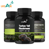 Lifecare Supply Prix de Gros OEM Complément Alimentaire Naturel Pur à Base de Plantes Capsules de Champignons Turkey Tail
