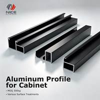 Profilé de cadre en aluminium mince de 20 mm pour meubles, armoires, cuisines, 6063-T5 anodisé, fabricant OEM