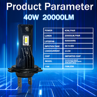 Phare LED de voiture universel super lumineux TP7 20000LM pour Audi A4 et X5 H4/H7/H8/H11/9005/9006 Lampe LED Canbus