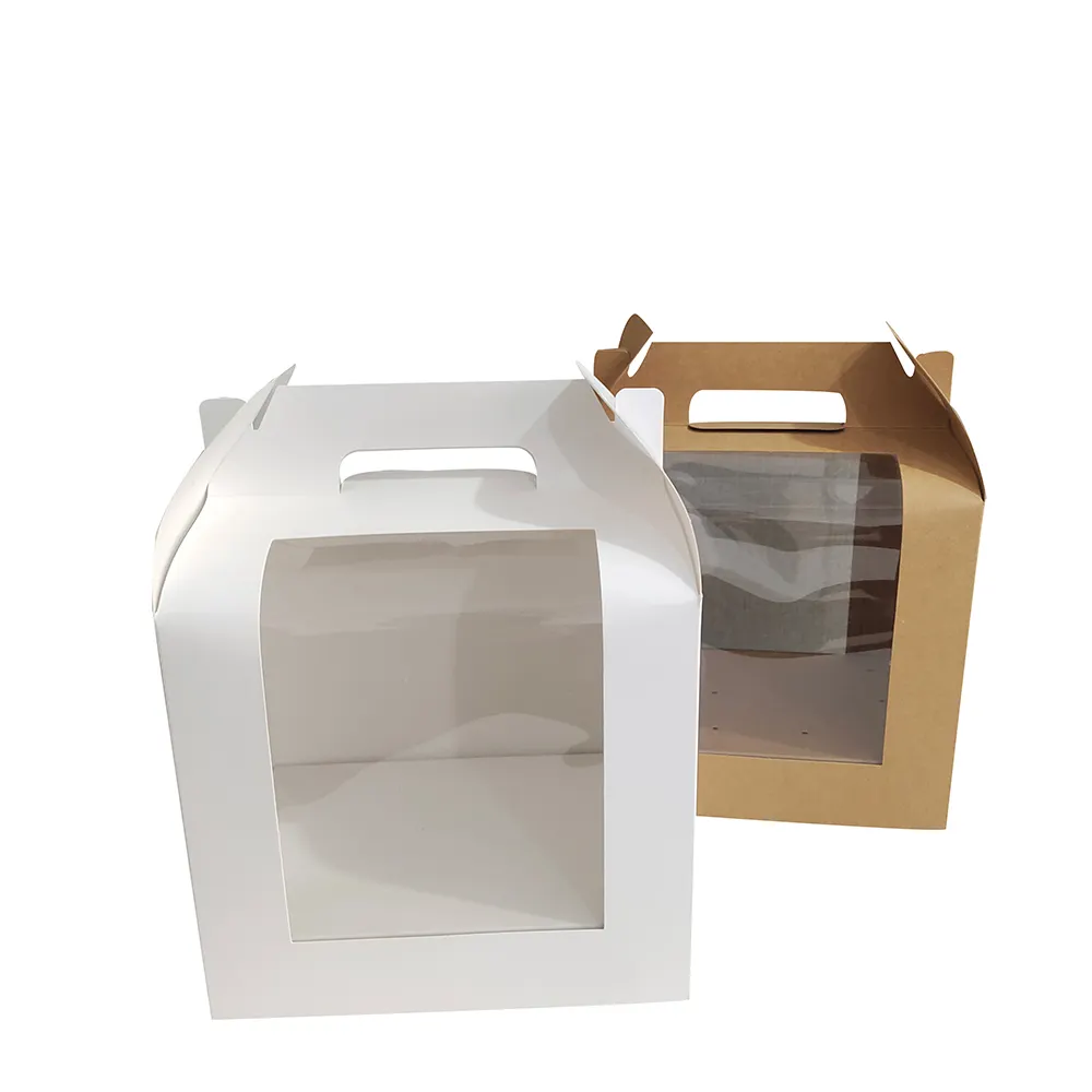 White Cardboard Decorative Take Out Lutscher Windows Anzeige Cake Pops Verpackungs box Papier Food Candy Box Offsetdruck