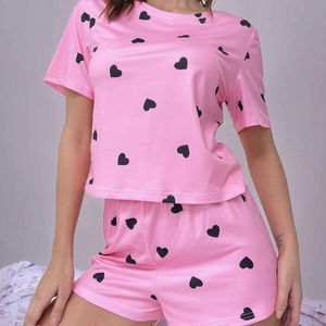 Conjunto de Ropa de Dormir para Mujer, Pijama de Algodón con Pantalones Largos, Transpirable, Alta Elasticidad, Cómodo para el Hogar - Product Image 3