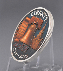 Moneta commemorativa in argento con <span class=keywords><strong>Aquila</strong></span> Americana, 250° Anniversario, US Bell, con rilievo, per collezionisti (ingrosso) - Product Image 3