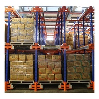 Système de rayonnage automatique multi-niveaux pour entrepôt, rayonnage à navette bidirectionnel de type rivière pour palettes, en acier pour le stockage