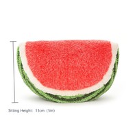 Peluche Pastèque Douce, Jouet en Peluche Fruité Kawaii pour Décoration Intérieure